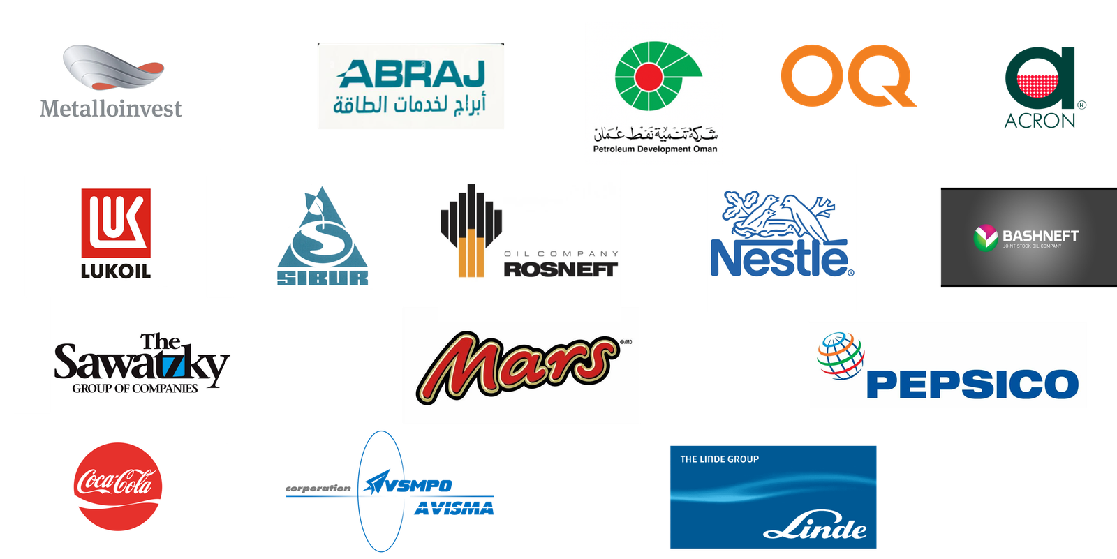 Selected industrial client and business partner logos associated with INSUSMART